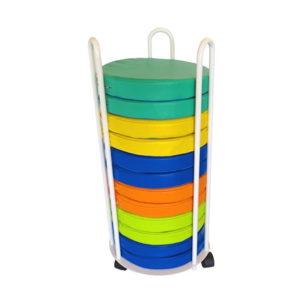 12 Cushion Poufs In Carrier