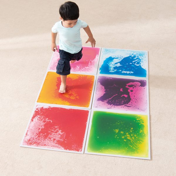 Sensory Gel Liquid Floor Tiles 50x50cm - Pack Of 6 - Image 2