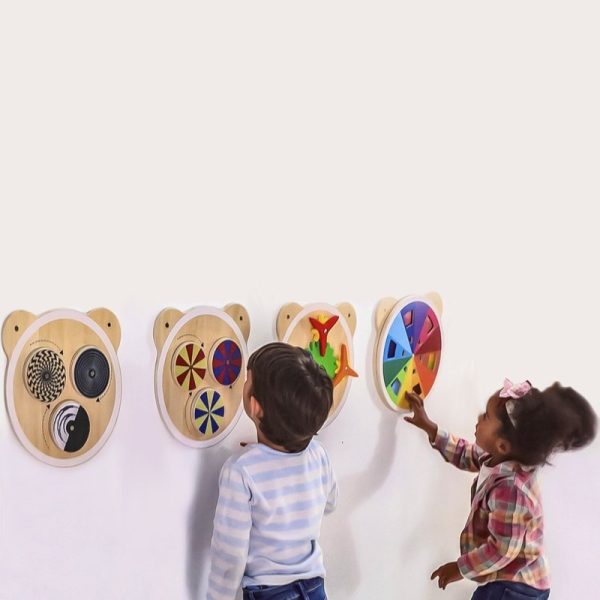 Viga 4 x Wooden Wall Panel Activity Sensory Toys - Image 5
