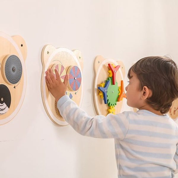 Viga 4 x Wooden Wall Panel Activity Sensory Toys - Image 4