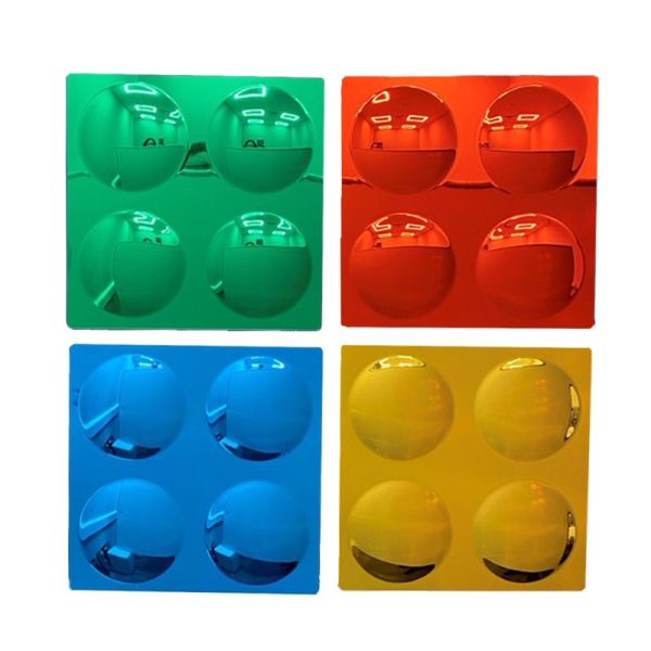 Coloured Bubbles Convex Sensory Mirrors Set Of 4 - Image 2