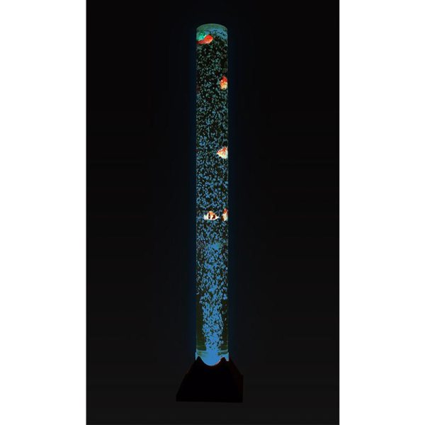 Bubble Light Tube Remote Control, 10 plastic fish, Wall Bracket – 120cm - Image 2
