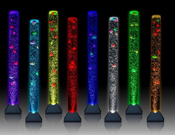 Bubble Light Tube Remote Control, 10 plastic fish, Wall Bracket – 120cm - Image 3