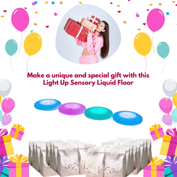 Light Up Sensory Liquid Floor Tile Interactive & Rechargeable – 50cm - Image 4