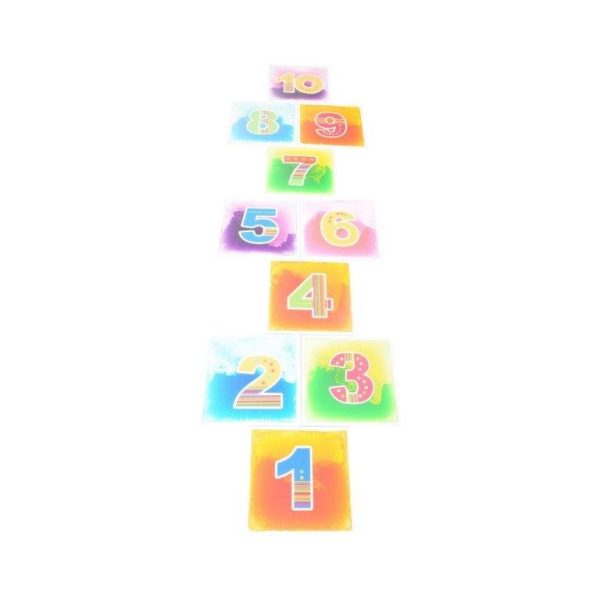 10 x Sensory Liquid Floor Hopscotch Tiles Large Numbers 40cm x 40cm Each - Image 3