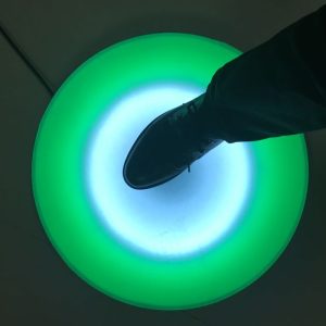 Round Sensory Floor Tile Interactive Light Up Touch Sensitive – 50cm