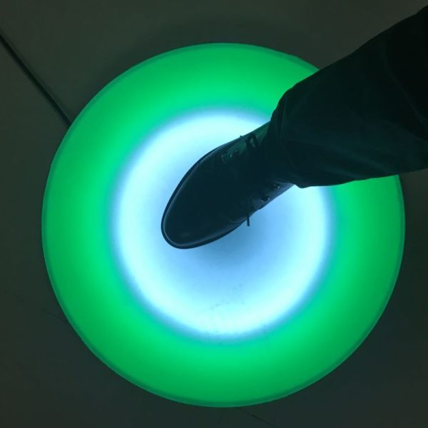 Round Sensory Floor Tile Interactive Light Up Touch Sensitive – 50cm