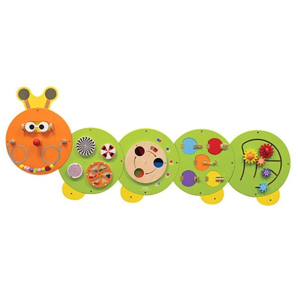 Viga Wooden Activity Wall Panel Toy Mega Caterpillar Design Sensory Busy Board – 1870mm