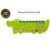 Viga Wooden Activity Wall Panel Toy Crocodile Design Sensory Busy Board – 910mm - Image 2